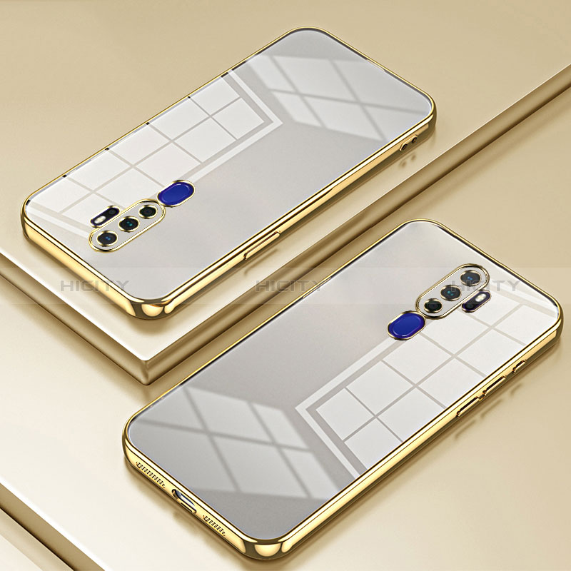 Funda Silicona Ultrafina Carcasa Transparente SY1 para Oppo A11X Oro