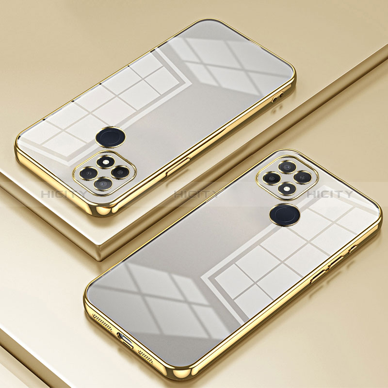 Funda Silicona Ultrafina Carcasa Transparente SY1 para Oppo A15 Oro