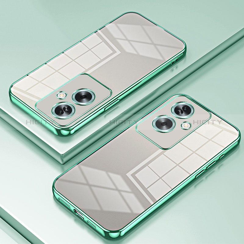 Funda Silicona Ultrafina Carcasa Transparente SY1 para Oppo A79 5G Verde