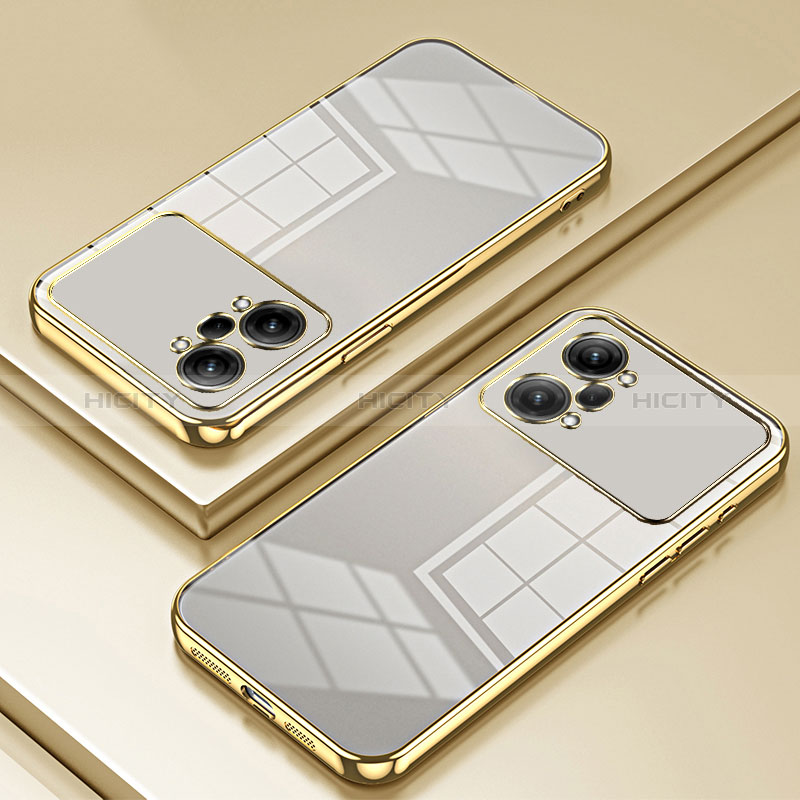 Funda Silicona Ultrafina Carcasa Transparente SY1 para Oppo K10 Pro 5G Oro