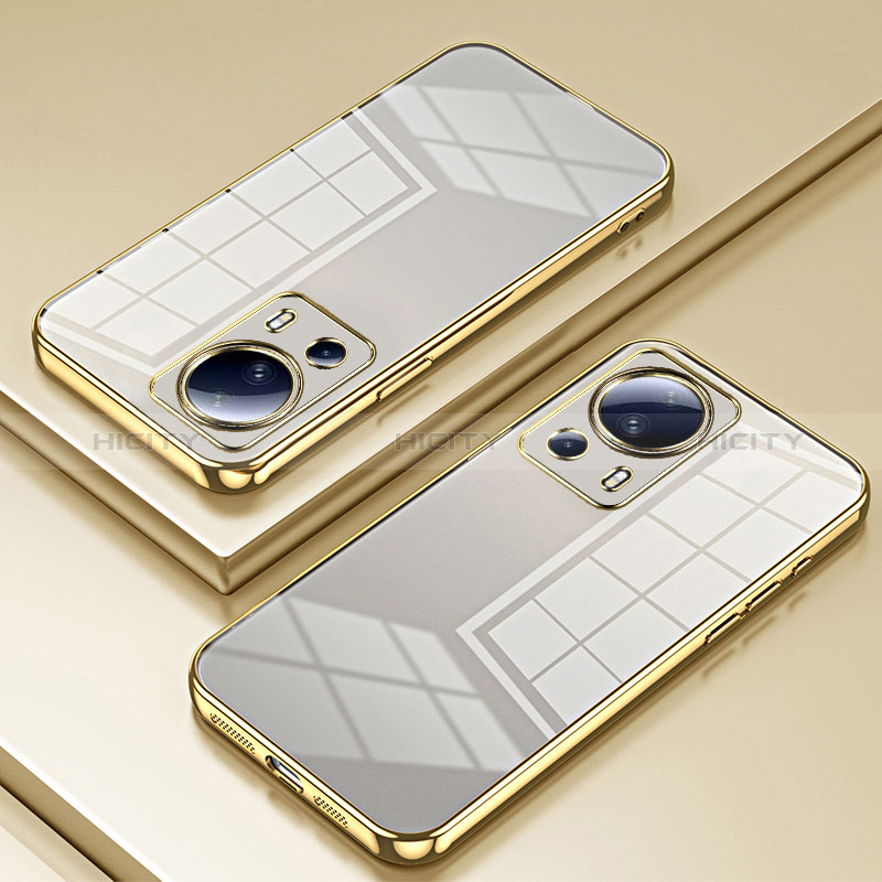 Funda Silicona Ultrafina Carcasa Transparente SY1 para Xiaomi Civi 2 5G Oro