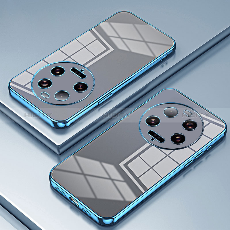 Funda Silicona Ultrafina Carcasa Transparente SY1 para Xiaomi Mi 13 Ultra 5G Azul