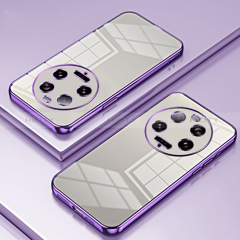 Funda Silicona Ultrafina Carcasa Transparente SY1 para Xiaomi Mi 13 Ultra 5G Morado