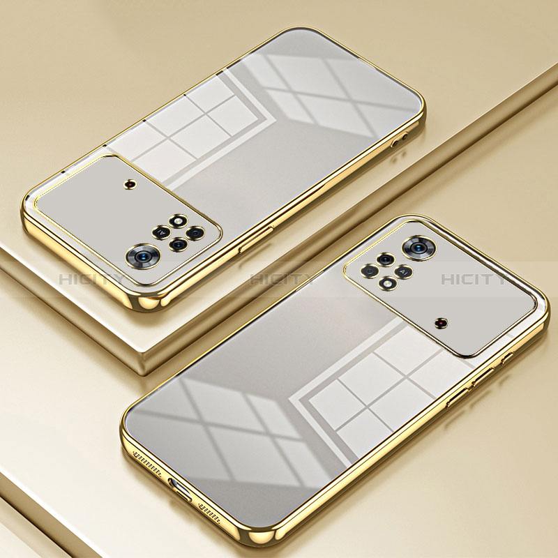 Funda Silicona Ultrafina Carcasa Transparente SY1 para Xiaomi Poco X4 Pro 5G Oro