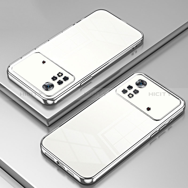Funda Silicona Ultrafina Carcasa Transparente SY1 para Xiaomi Poco X4 Pro 5G Plata