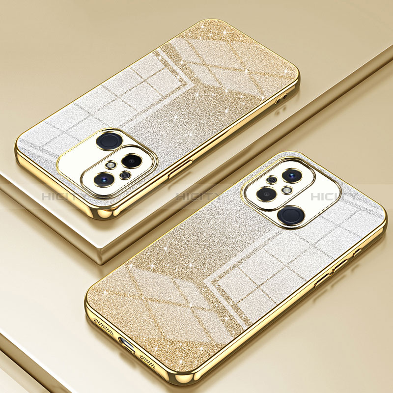 Funda Silicona Ultrafina Carcasa Transparente SY1 para Xiaomi Redmi 11A 4G Oro