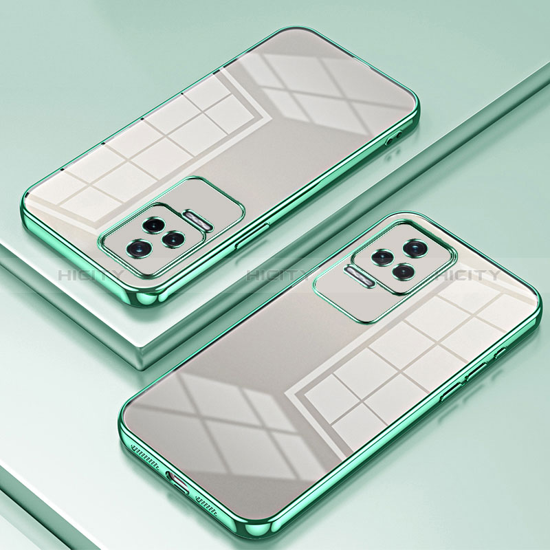 Funda Silicona Ultrafina Carcasa Transparente SY1 para Xiaomi Redmi K50 5G Verde