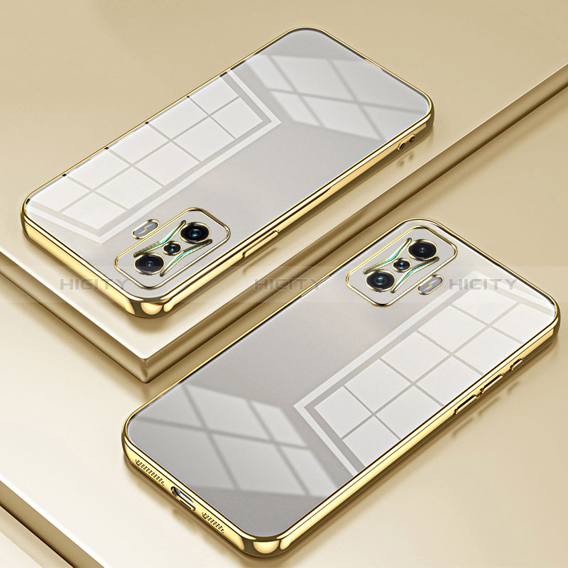 Funda Silicona Ultrafina Carcasa Transparente SY1 para Xiaomi Redmi K50 Gaming 5G Oro