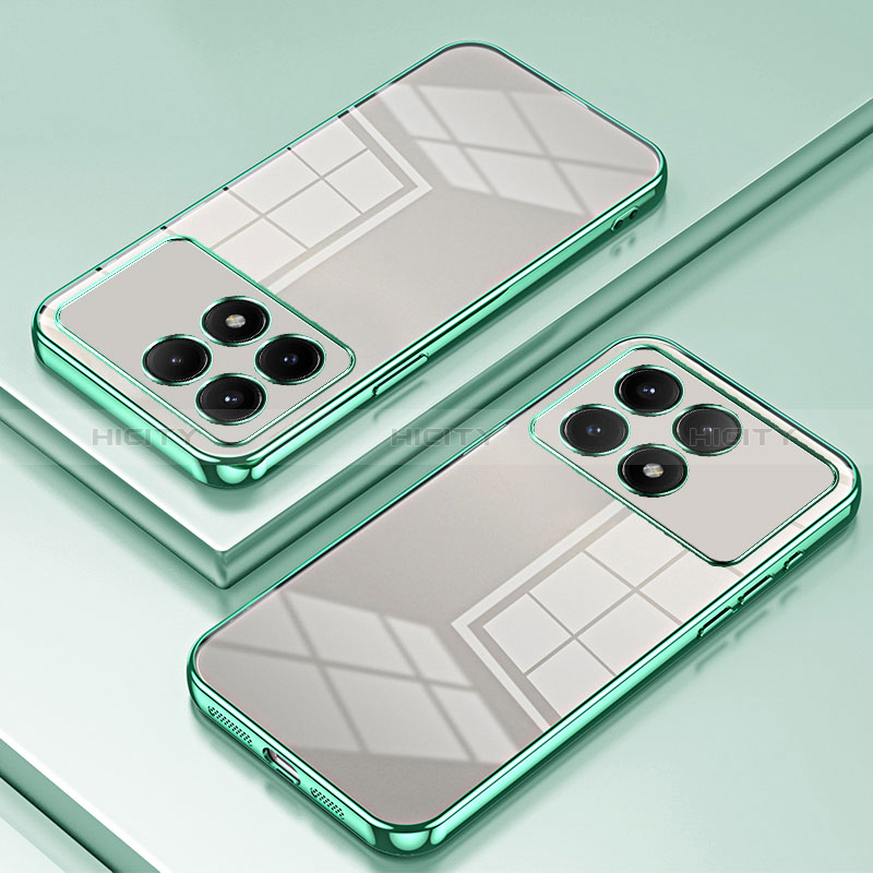 Funda Silicona Ultrafina Carcasa Transparente SY1 para Xiaomi Redmi K70E 5G Verde