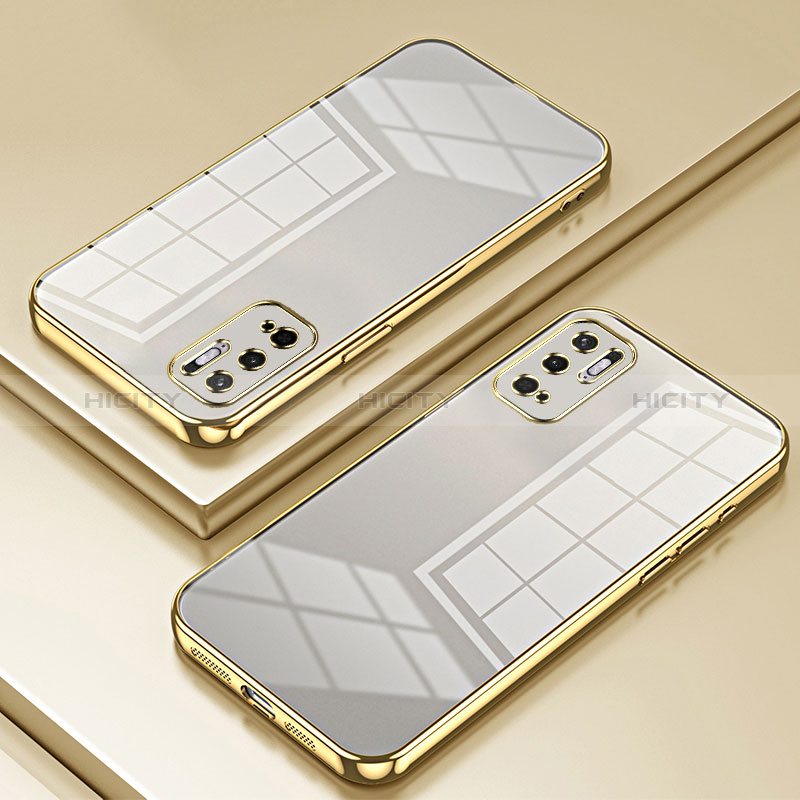 Funda Silicona Ultrafina Carcasa Transparente SY1 para Xiaomi Redmi Note 10 5G Oro