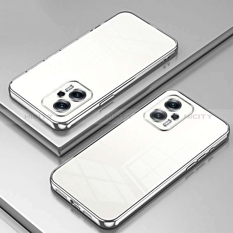 Funda Silicona Ultrafina Carcasa Transparente SY1 para Xiaomi Redmi Note 11T Pro 5G Plata