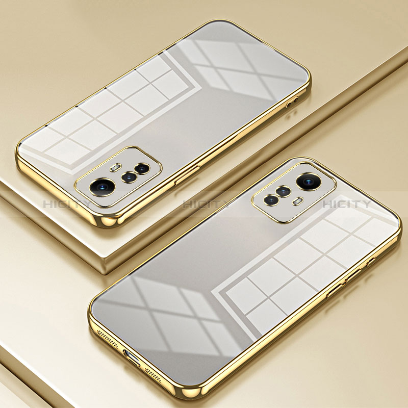 Funda Silicona Ultrafina Carcasa Transparente SY1 para Xiaomi Redmi Note 12S Oro