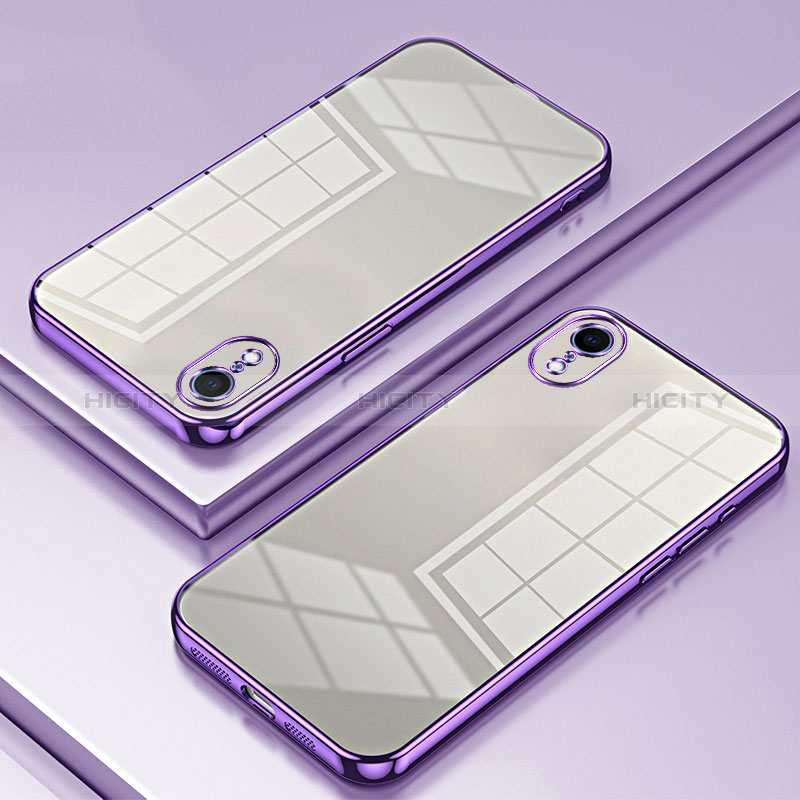 Funda Silicona Ultrafina Carcasa Transparente SY2 para Apple iPhone XR Morado