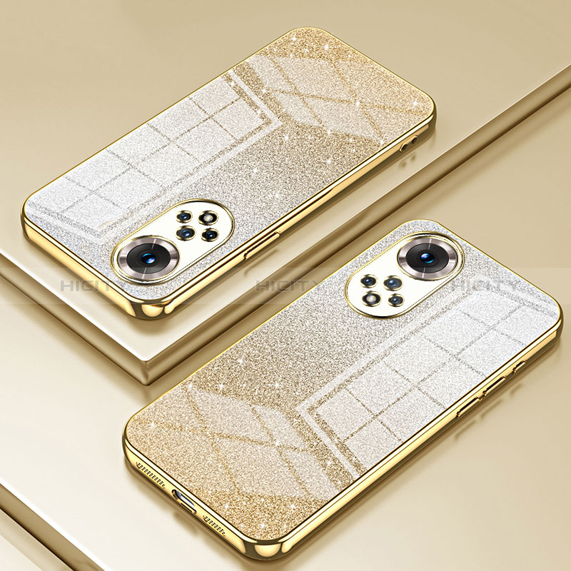 Funda Silicona Ultrafina Carcasa Transparente SY2 para Huawei Honor 50 5G Oro