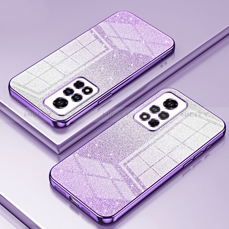 Funda Silicona Ultrafina Carcasa Transparente SY2 para Huawei Honor V40 5G Morado