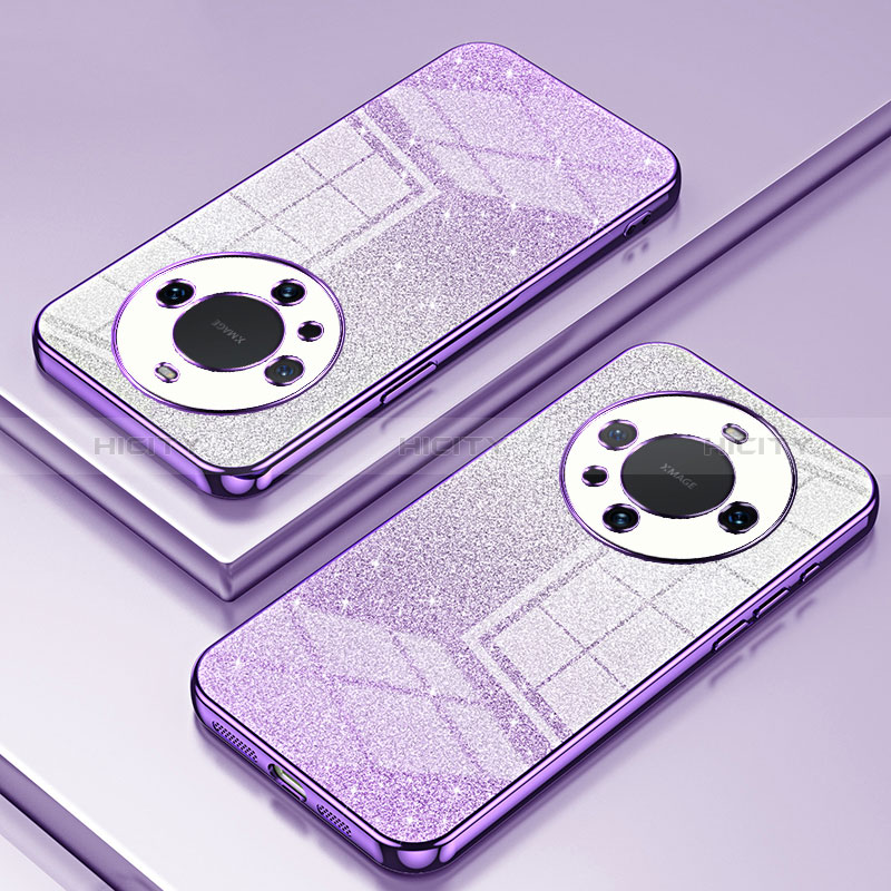 Funda Silicona Ultrafina Carcasa Transparente SY2 para Huawei Mate 60 Pro Morado