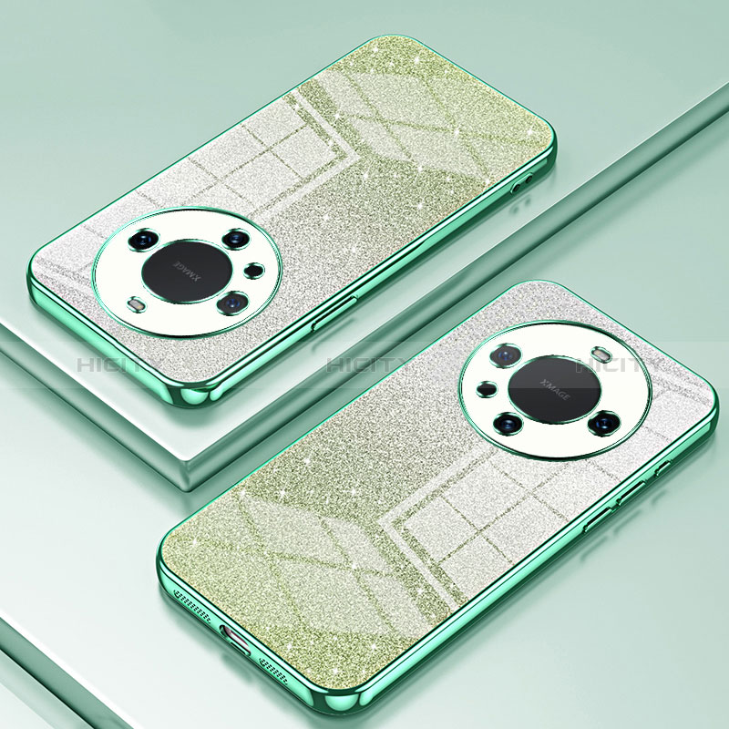 Funda Silicona Ultrafina Carcasa Transparente SY2 para Huawei Mate 60 Pro Verde