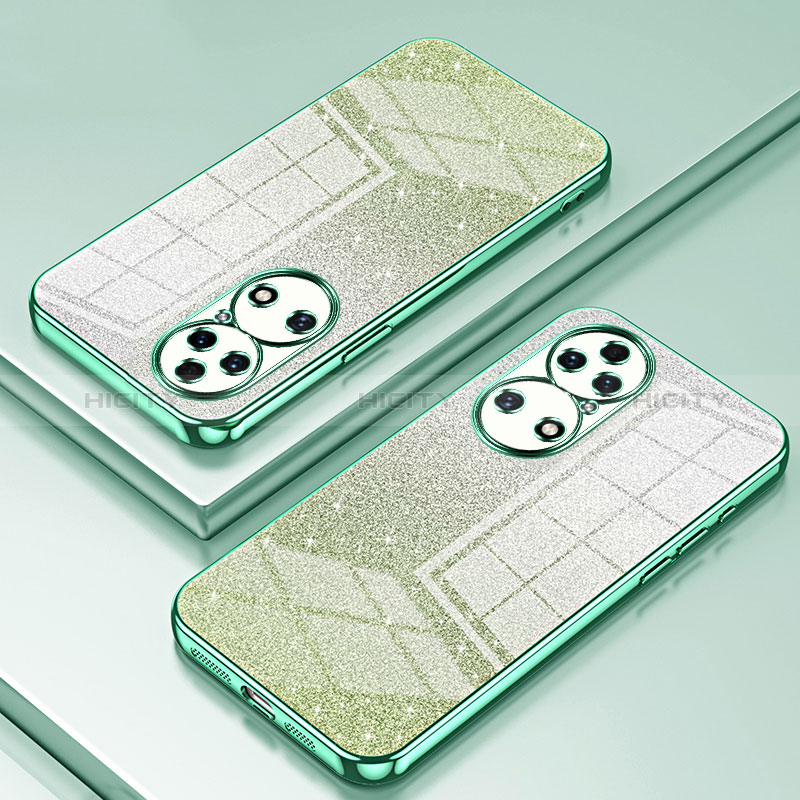 Funda Silicona Ultrafina Carcasa Transparente SY2 para Huawei P50 Verde