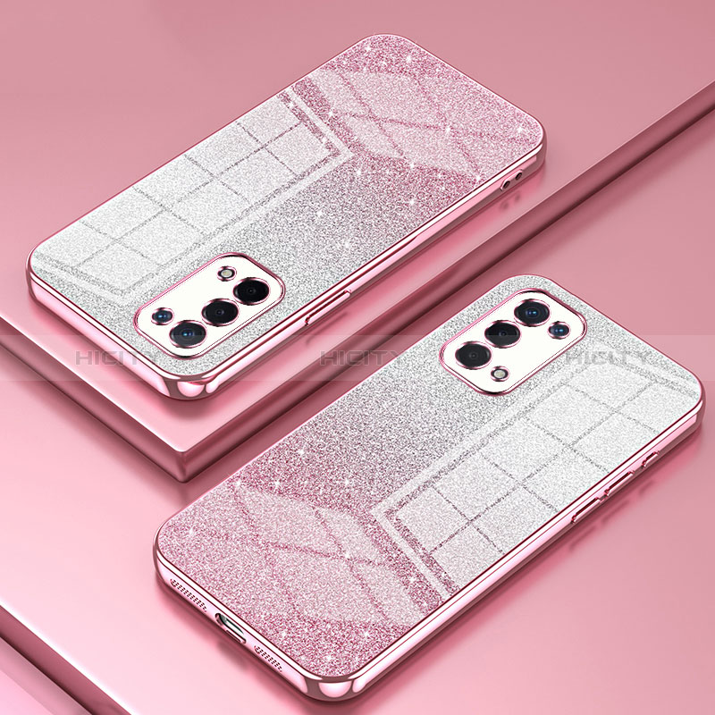 Funda Silicona Ultrafina Carcasa Transparente SY2 para Oppo A54 5G Oro Rosa