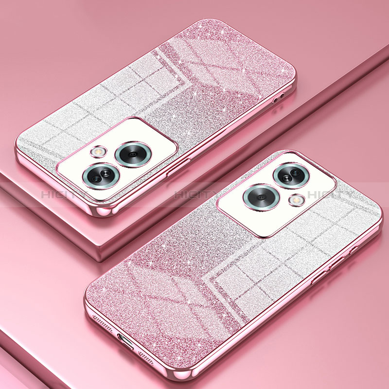 Funda Silicona Ultrafina Carcasa Transparente SY2 para Oppo A79 5G Oro Rosa