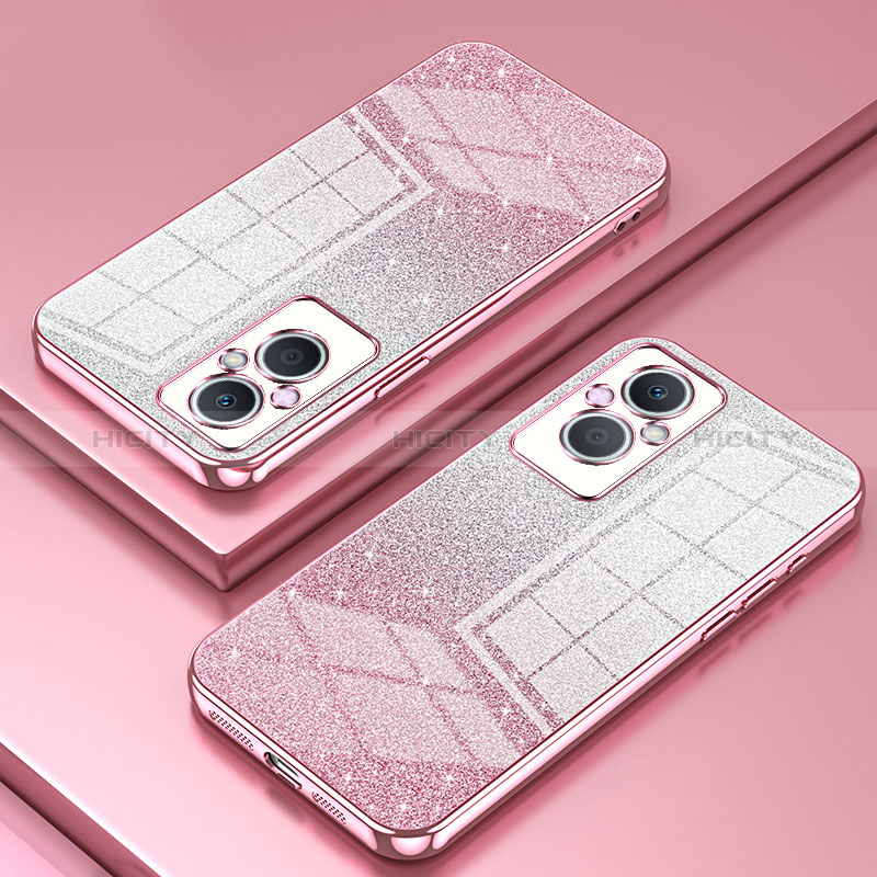 Funda Silicona Ultrafina Carcasa Transparente SY2 para Oppo A96 5G Oro Rosa