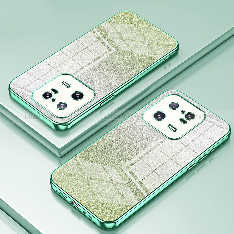 Funda Silicona Ultrafina Carcasa Transparente SY2 para Xiaomi Mi 13 Pro 5G Verde