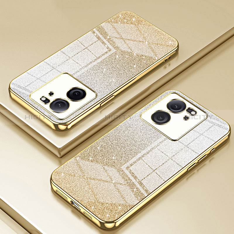 Funda Silicona Ultrafina Carcasa Transparente SY2 para Xiaomi Mi 13T Pro 5G Oro