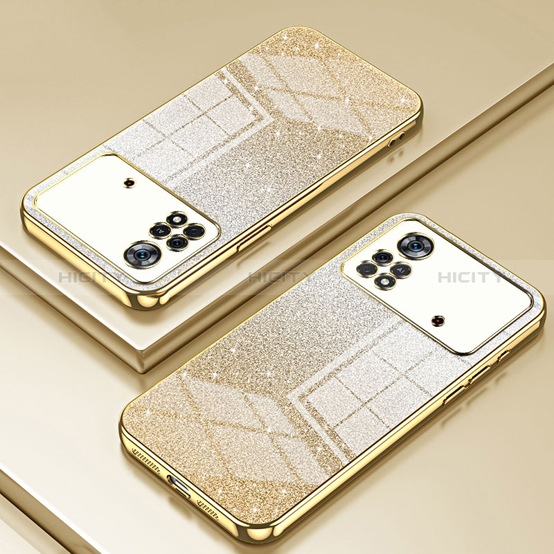 Funda Silicona Ultrafina Carcasa Transparente SY2 para Xiaomi Poco X4 Pro 5G Oro