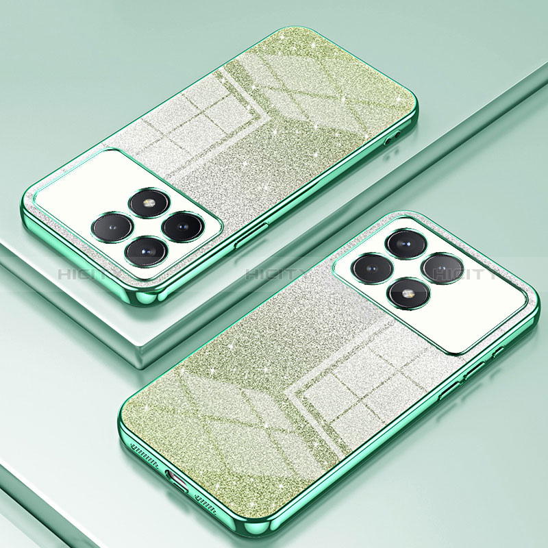 Funda Silicona Ultrafina Carcasa Transparente SY2 para Xiaomi Redmi K70 Pro 5G Verde