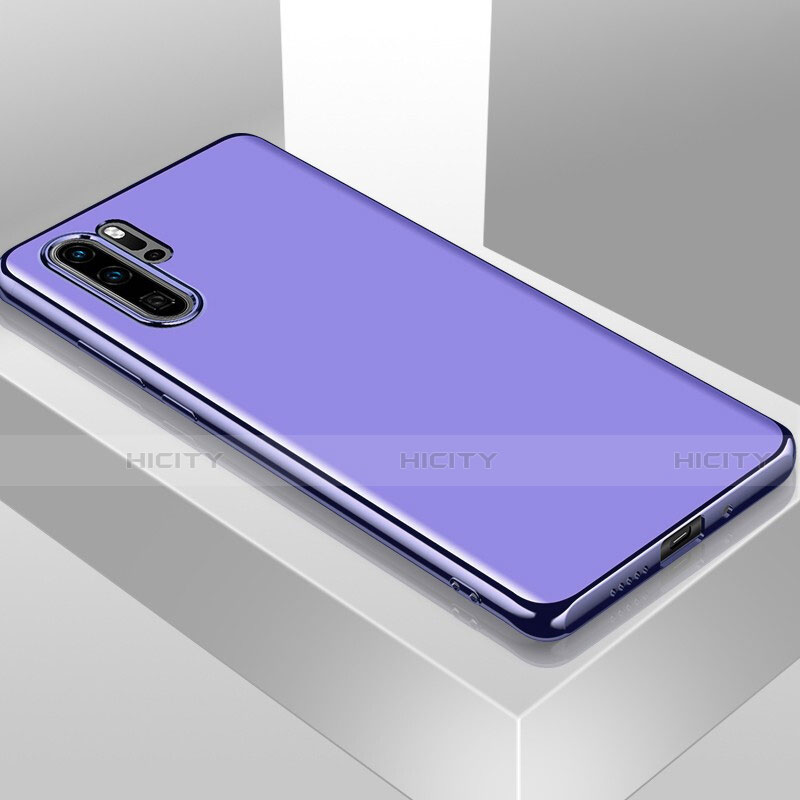 Funda Silicona Ultrafina Carcasa Transparente T01 para Huawei P30 Pro New Edition Morado