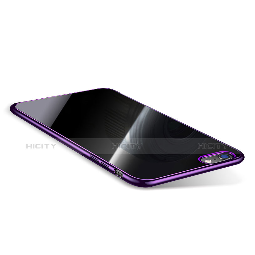 Funda Silicona Ultrafina Carcasa Transparente T08 para Apple iPhone 6 Plus Morado