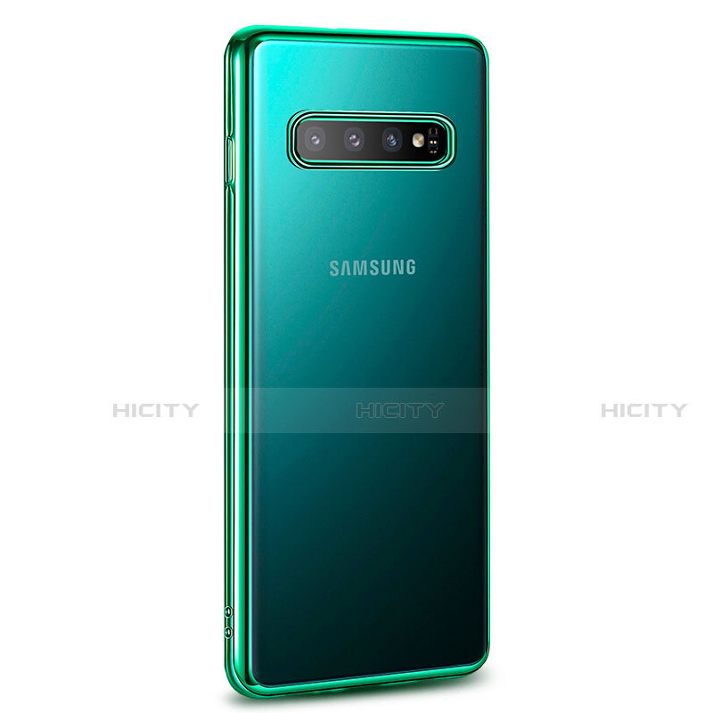 Funda Silicona Ultrafina Carcasa Transparente U04 para Samsung Galaxy S10 5G Verde