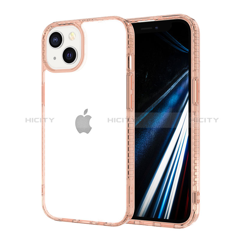 Funda Silicona Ultrafina Carcasa Transparente YJ2 para Apple iPhone 13 Rosa