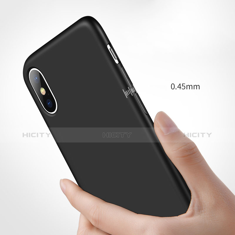 Funda Silicona Ultrafina Goma 360 Grados B02 para Apple iPhone Xs Negro