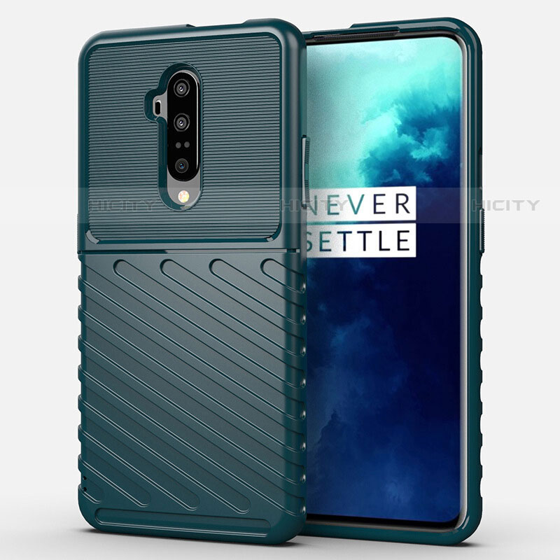 Funda Silicona Ultrafina Goma 360 Grados Carcasa A01 para OnePlus 7T Pro Verde