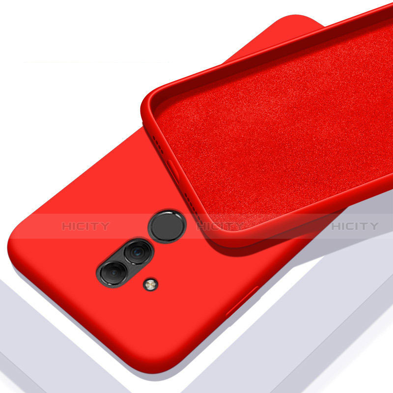 Funda Silicona Ultrafina Goma 360 Grados Carcasa C01 para Huawei Mate 20 Lite Rojo