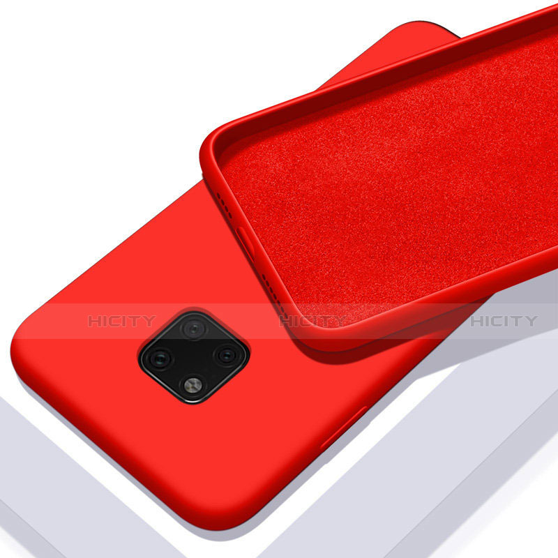 Funda Silicona Ultrafina Goma 360 Grados Carcasa C01 para Huawei Mate 20 Pro Rojo