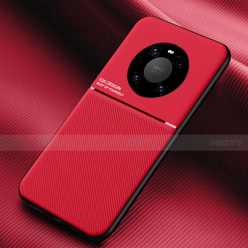 Funda Silicona Ultrafina Goma 360 Grados Carcasa C01 para Huawei Mate 40 Rojo