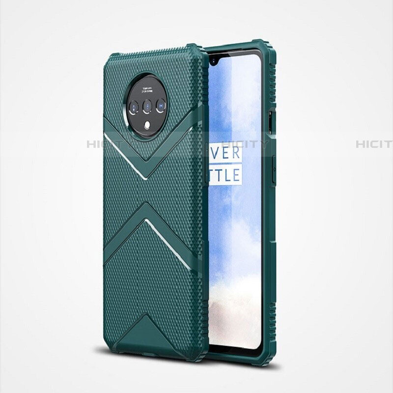 Funda Silicona Ultrafina Goma 360 Grados Carcasa C01 para OnePlus 7T Verde