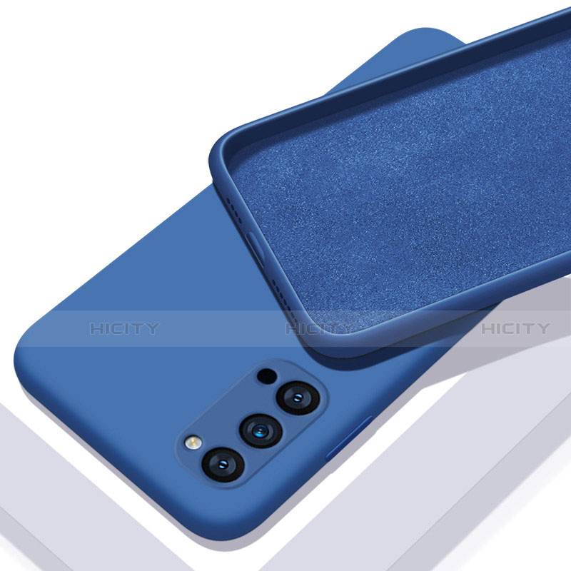 Funda Silicona Ultrafina Goma 360 Grados Carcasa C01 para Oppo Reno4 5G Azul