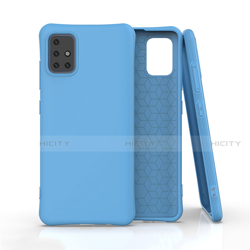 Funda Silicona Ultrafina Goma 360 Grados Carcasa C01 para Samsung Galaxy A51 5G Azul Cielo