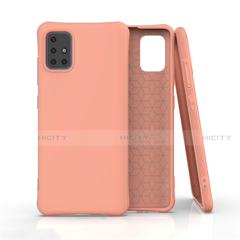 Funda Silicona Ultrafina Goma 360 Grados Carcasa C01 para Samsung Galaxy A51 5G Naranja