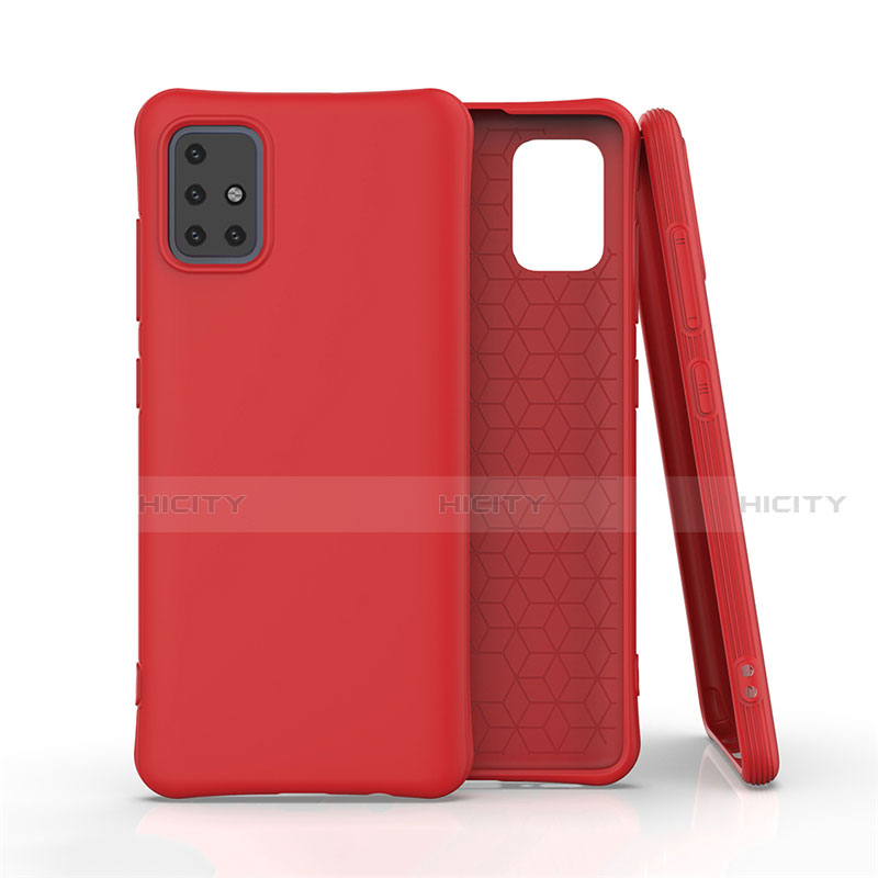 Funda Silicona Ultrafina Goma 360 Grados Carcasa C01 para Samsung Galaxy A51 5G Rojo