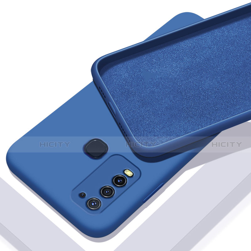 Funda Silicona Ultrafina Goma 360 Grados Carcasa C01 para Vivo Y50 Azul