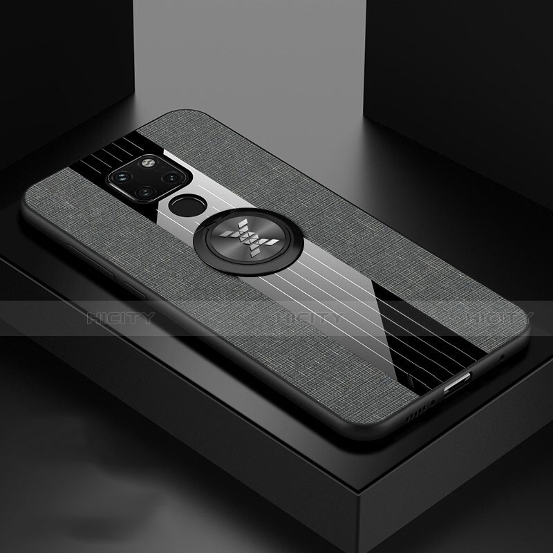 Funda Silicona Ultrafina Goma 360 Grados Carcasa C02 para Huawei Mate 20 Gris Oscuro