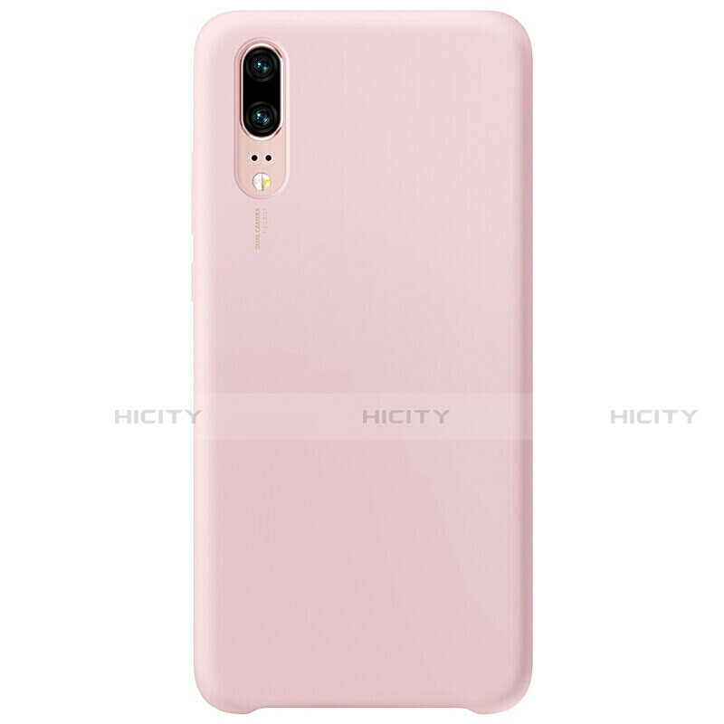 Funda Silicona Ultrafina Goma 360 Grados Carcasa C02 para Huawei P20 Rosa