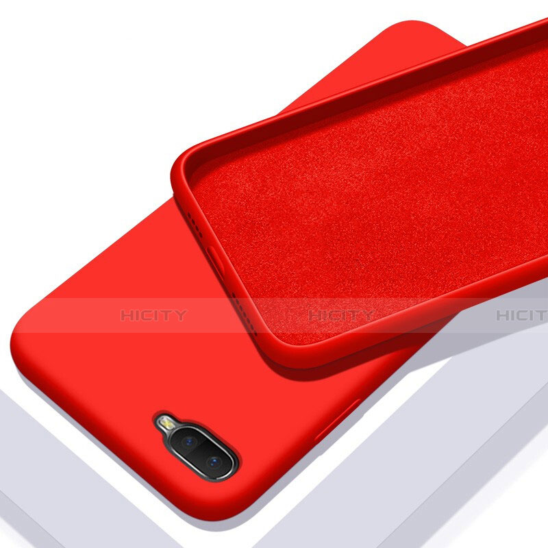 Funda Silicona Ultrafina Goma 360 Grados Carcasa C02 para Oppo K1 Rojo