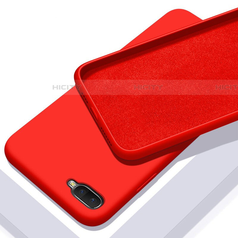 Funda Silicona Ultrafina Goma 360 Grados Carcasa C02 para Oppo RX17 Neo Rojo