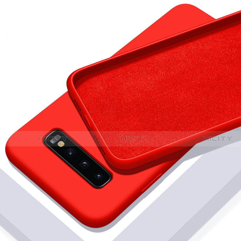 Funda Silicona Ultrafina Goma 360 Grados Carcasa C02 para Samsung Galaxy S10 Plus Rojo