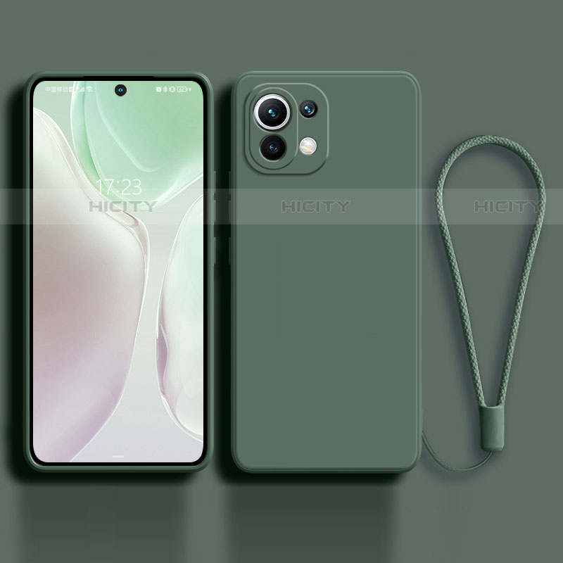 Funda Silicona Ultrafina Goma 360 Grados Carcasa C02 para Xiaomi Mi 11 Lite 5G NE Verde